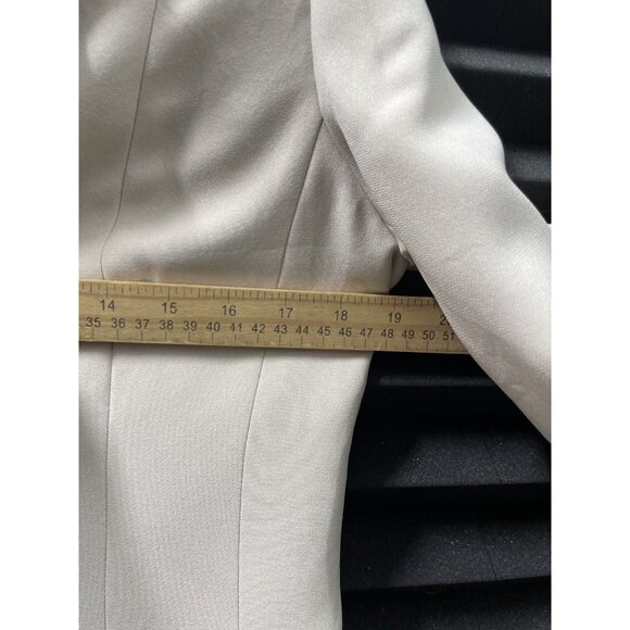 Petite Sophisticate Collectibles Women Beige Blazer Jacket Top Size 8 - Picture 6 of 11